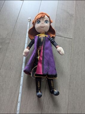 Disney Anna Plush Doll in Purple Coat with Orange Hair Frozen 2
